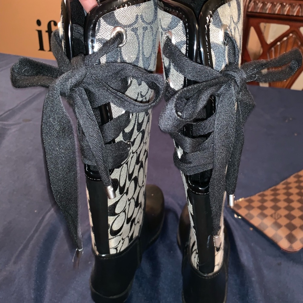 Coach rain boots